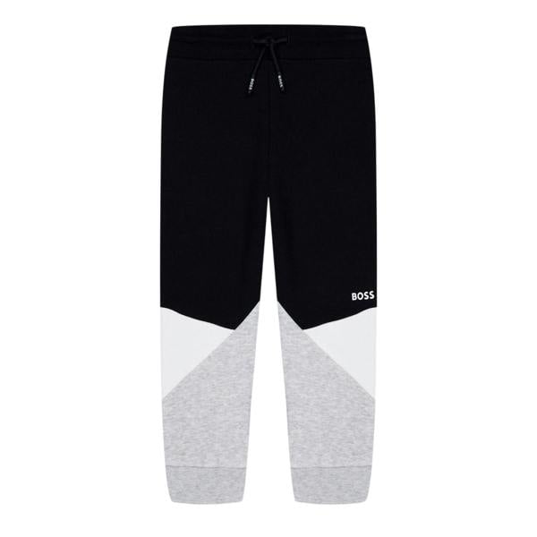 Boss Childrens/Kids Colour Block Regular Joggers - Black - 