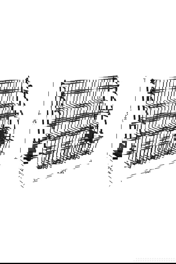 Living and Home 3 Tier Kitchen Pull Down Spice Rack Storage Shelf  Expandable Organizer