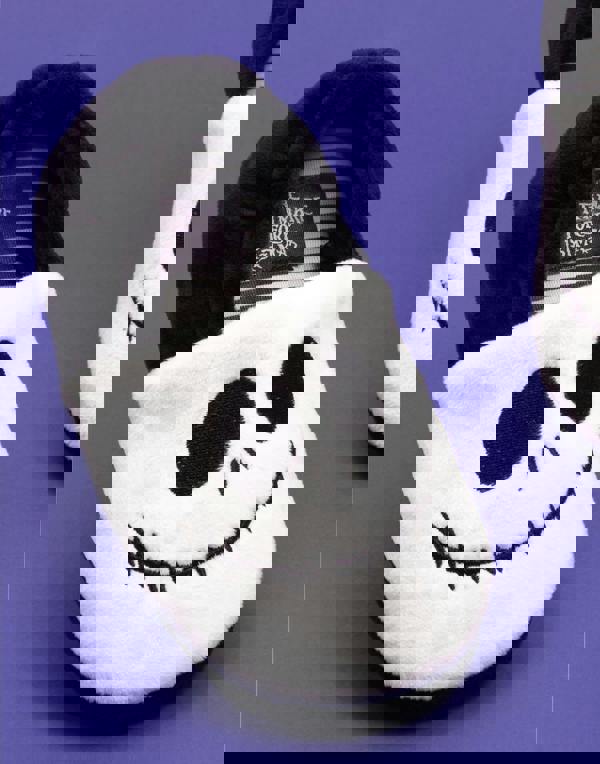 Disney The Nightmare Before Christmas Unisex Kids Black Jack Skellington Slip On Loafer Slippers