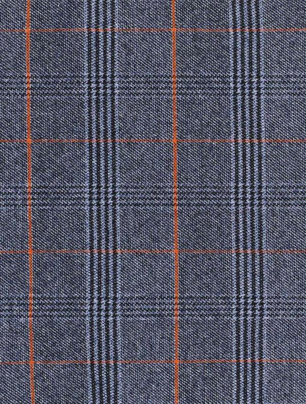 Boys blue checked prom waistcoat