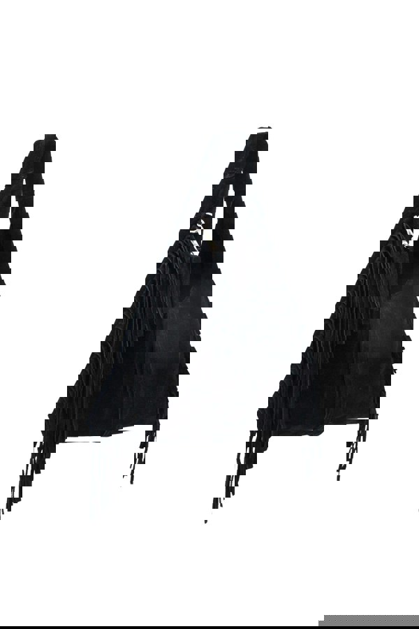 Kitise Italian Genuine Suede Fringe Crossbody Shoulder Bag