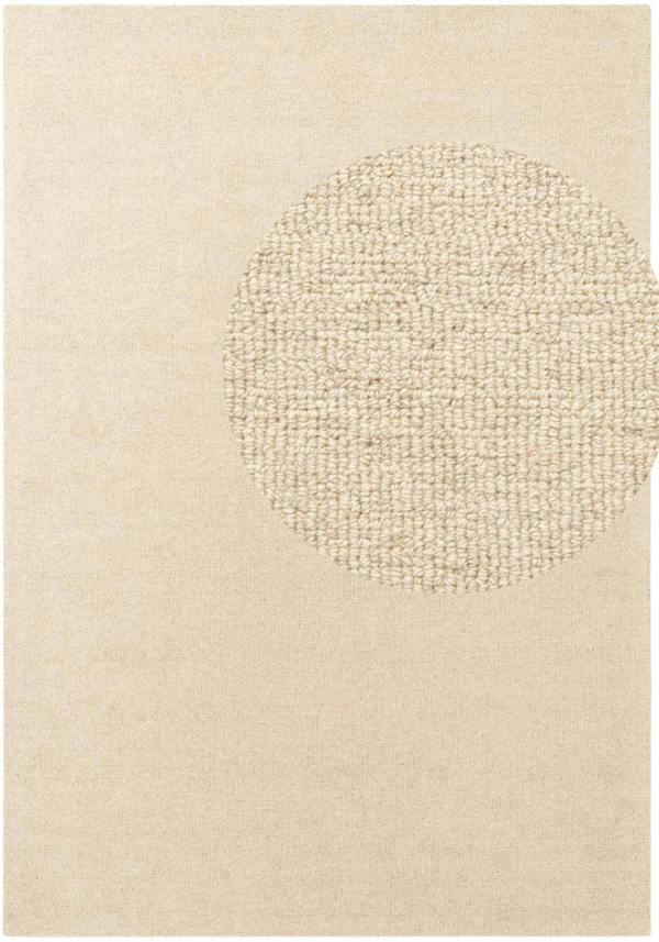 Wool Rug Knots Light Beige, Durable and Soft Pile rug, Heat insulting