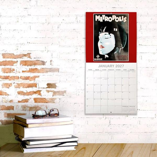 Classic Movies Posters Calendar 2027, Wall Calendars, Month To View, Entertainment, Gift