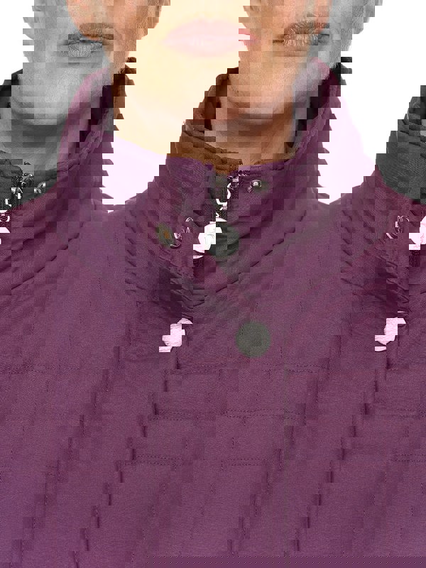 PennyPlain Long Quilt Coat - Amethyst