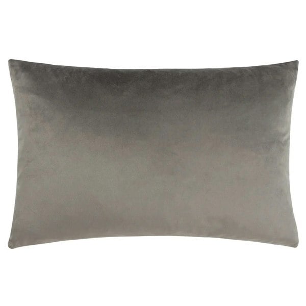 Paoletti Lexington Jacquard Velvet Cushion Cover - Grey/Black