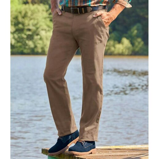 Atlas For Men Mens Summer Chinos - Brown