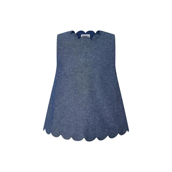 Rachel Riley Chambray Scalloped Set