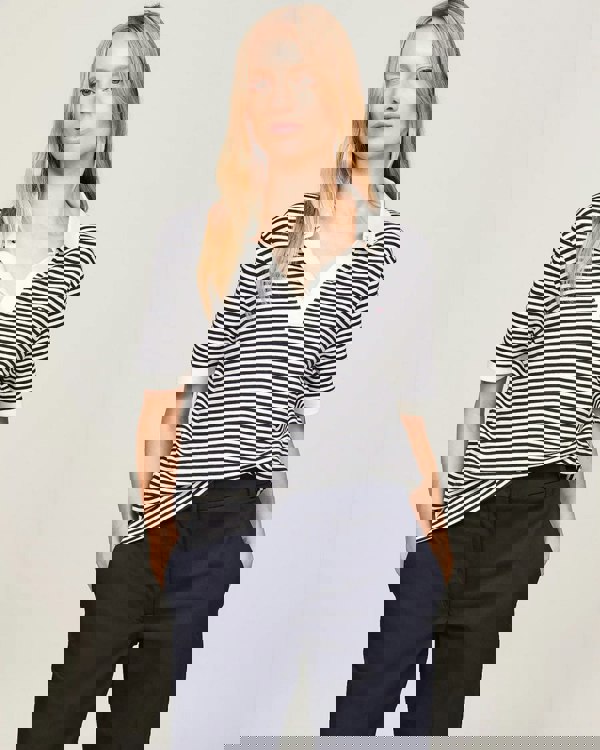 Tommy Hilfiger Relax Open Placket Lyocell Womens Polo