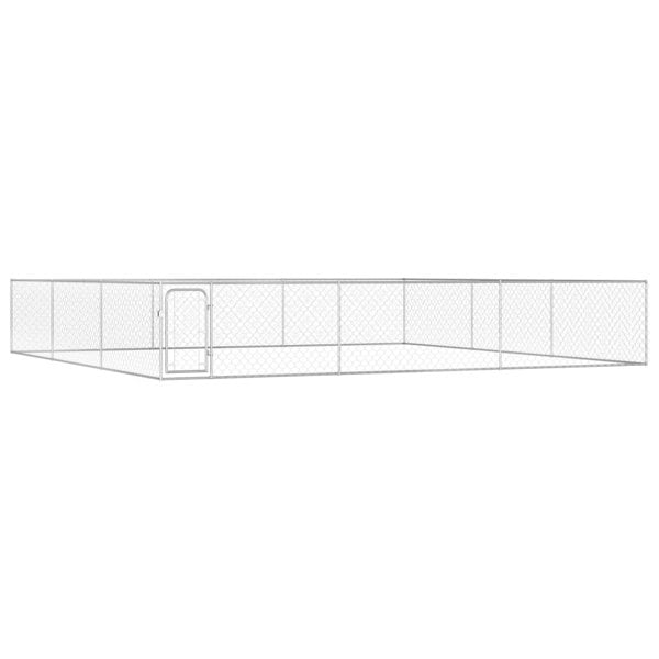 Berkfield Outdoor Dog Kennel Galvanised Steel 6x6x1 m