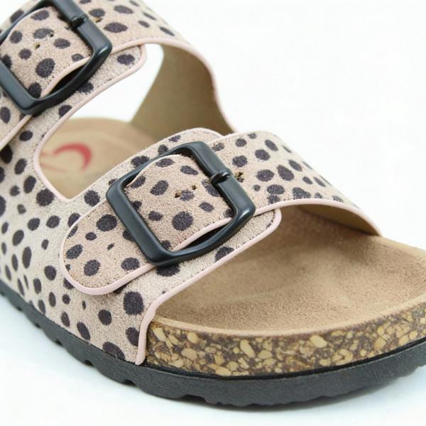 Heavenly Feet HARMONY2 PRINT CHEETAH Sandals Mules   in  Multicoloured
