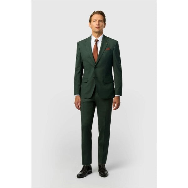 Ted Baker Slim Fit Forest Green Panama Jacket