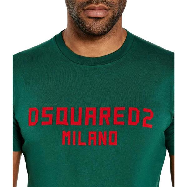 DSquared2 Mens Milano Cotton T-Shirt - Green - 