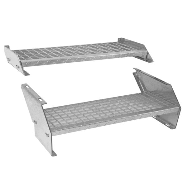 Monstershop Adjustable 2 Section Galvanised Staircase - 900mm Wide