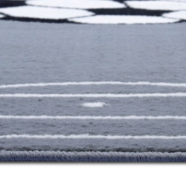Short Pile Children’s Grey Rug Estadio