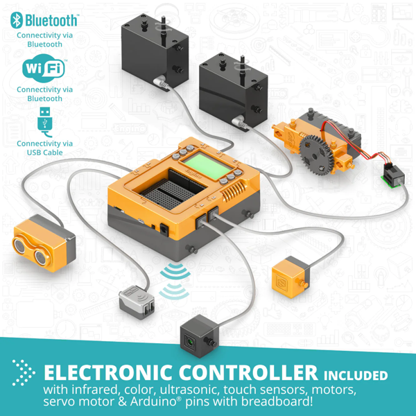 Engino STEM & Robotics PRO Set with  rechargeable battery