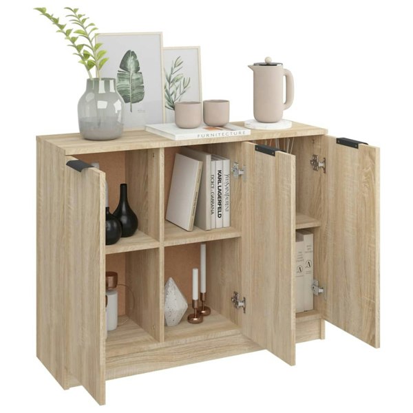 Berkfield Sideboard Sonoma Oak 90.5x30x70 cm Engineered Wood
