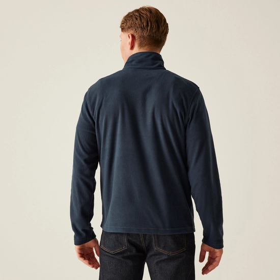 Regatta Mens Micro Zip Neck Fleece Top (170 GSM) - Dark Navy