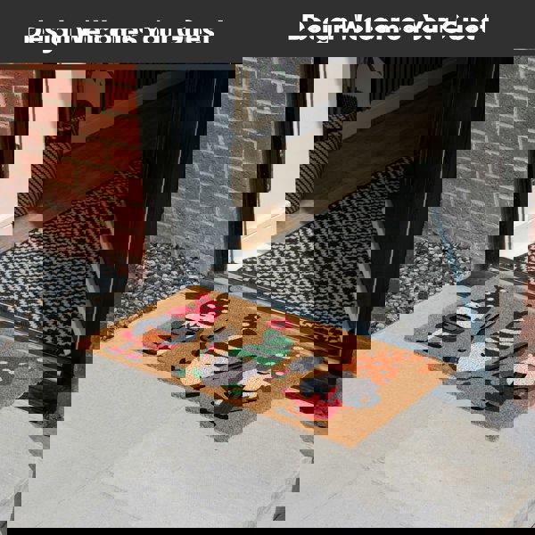 JVL Eco-Friendly Latex Backed Coir Entrance Doormat, 45x75cm - Gardening Gonks