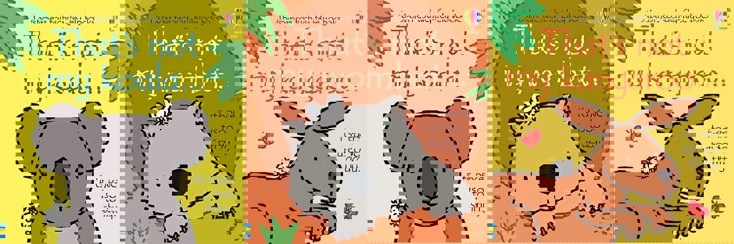 Usborne That's Not My Australian Animals 3 Book Collection Set Koala, Wombat, Kangaroo