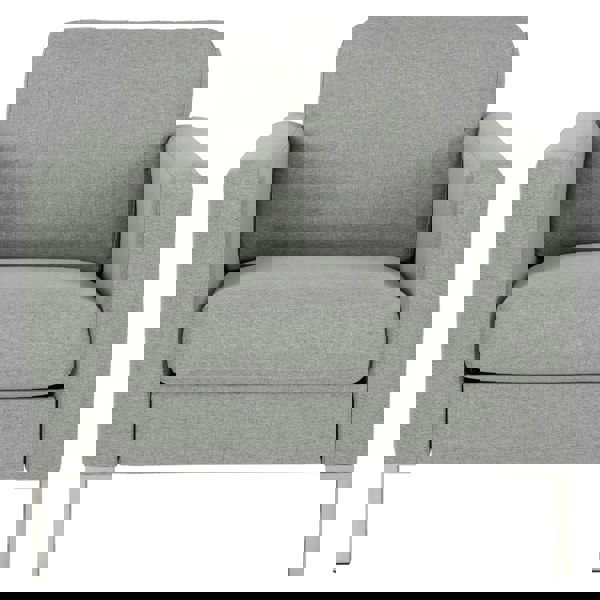 Dorel Home Fabry Armchair in Fabric Grey with Steel Legs