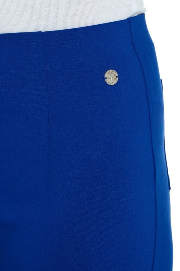 PennyPlain Cropped Bengaline Trousers - Royal