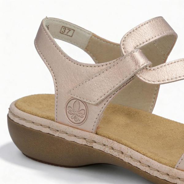 Rieker 659C7-89 Comfort Sandals in Gold