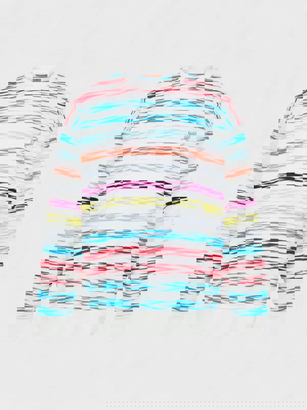 Missoni Printed Crewneck Sewatshirt Multi White - Mens