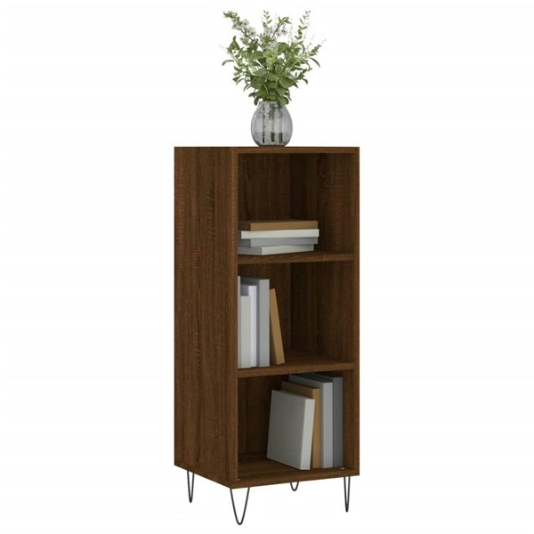 Berkfield Sideboard Brown Oak 34.5x32.5x90 cm Engineered Wood