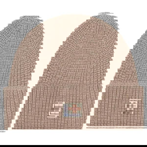 Aquascutum Active Active Label Beanie Beige Beige Beanie Hat One Size