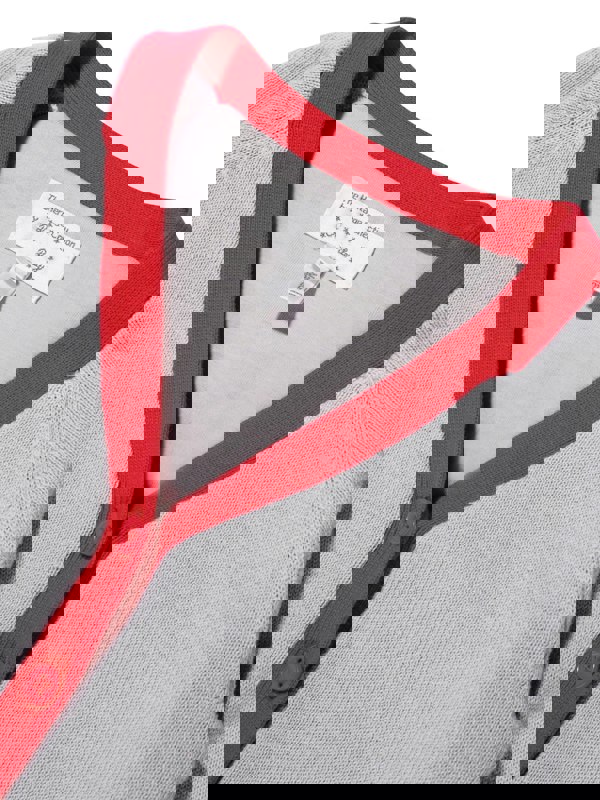 Rachel Riley Baby Boys Soldier Intarsia Cardigan in Grey