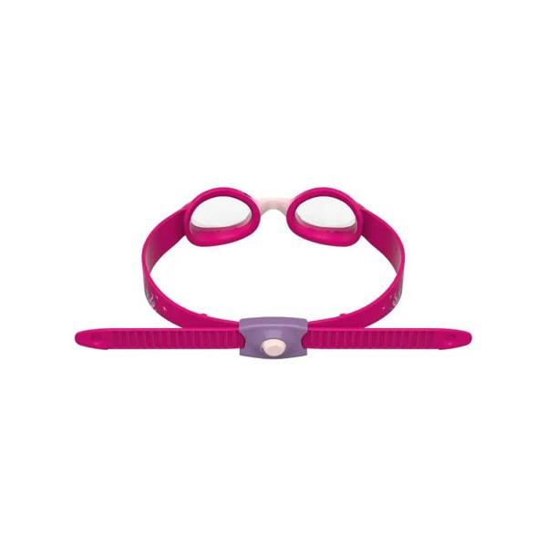 Speedo Illusion kids swim goggle in pink and white with flexible one-piece construction