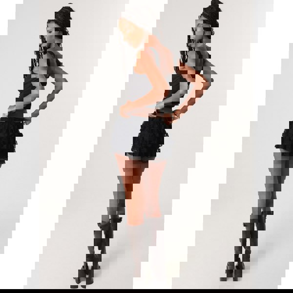 Pink Vanilla Lace Ruffle Micro Shorts