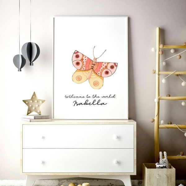 Wall decor for childrens rooms - Butterfly wall art