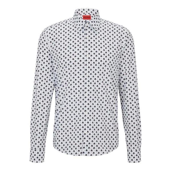 Hugo Mens Collared Regular Shirt - White - 
