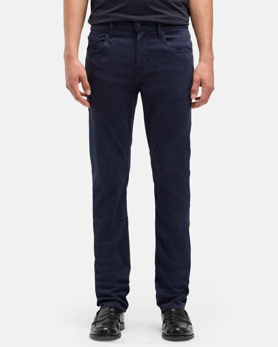 7 For All Mankind SLIMMY Mens Slim Fit Luxe Performance Plus Stretch Sateen Jeans - Navy