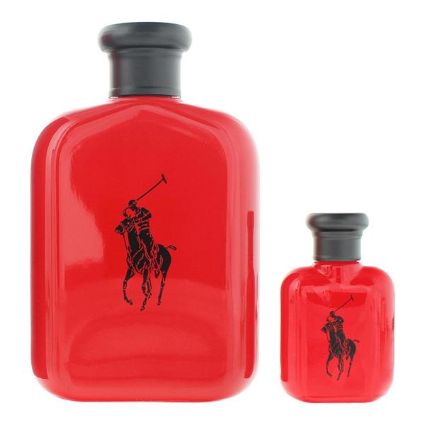 Ralph Lauren Polo Red Eau de Toilette 125ml + Eau de Toilette 15ml Gift Set for Him