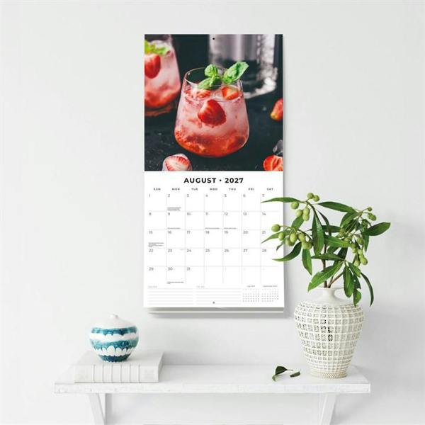 Gin O'Clock Calendar 2027, Wall Calendars, Month To View, Lifestyle, Gift