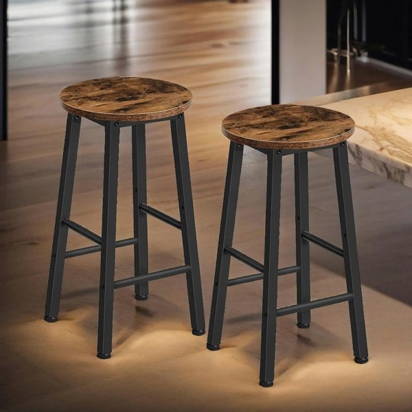 Rafaelo Mobilia Set of 2 Bar Stools 65CM Height