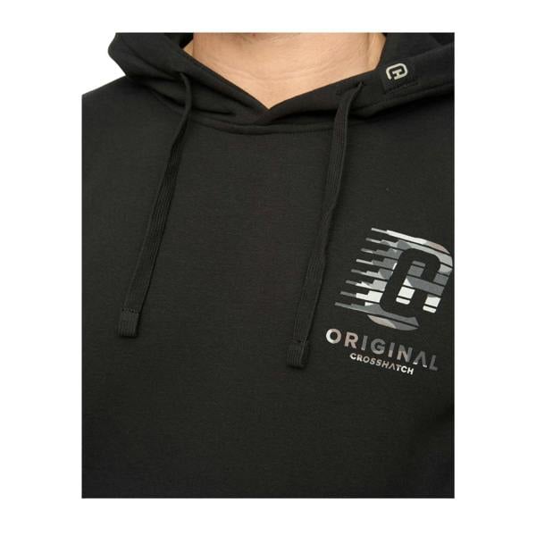 Crosshatch Mens Winchamp Hoodie - Black - 