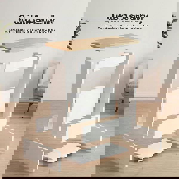 Levede Side Table Slim Storage Magazine Rack Sofa End Table Small Space Compact