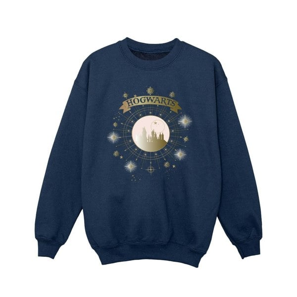 Harry Potter Girls Hogwarts Yule Ball Sweatshirt - Navy Blue