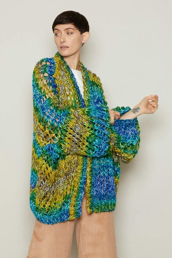 Bo Carter Hand Knitted Norma Cardigan - Jungle