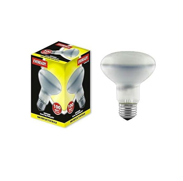 Eveready 10 x Eveready R80 100W ES Reflector Light Bulbs