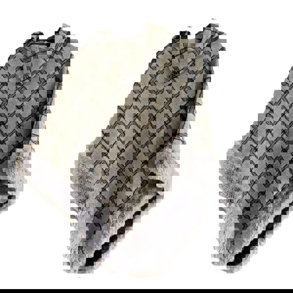 Strathurie Faux Fur Tartan Tweed Poncho