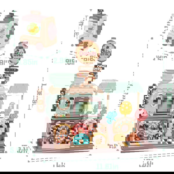 deAO Toys Pretend Role Play Toy Donut Shop