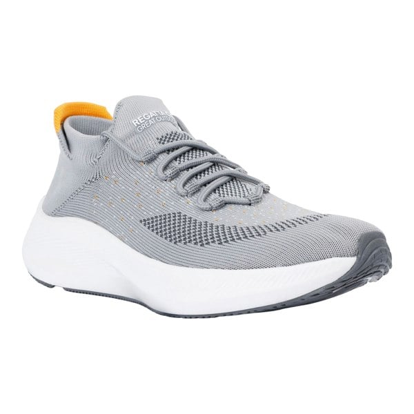 Regatta Mens Orton Trainers - Storm Grey/Orange
