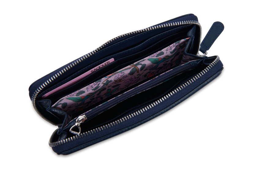 SADDLER "Beatrice" RFID Long Zipper Real Leather Purse (Gift Boxed)