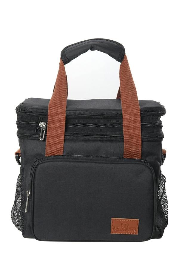 Living and Home 2-Layer Leakproof Insulated Lunch Tote Bag Adjustable Shoulder Strap