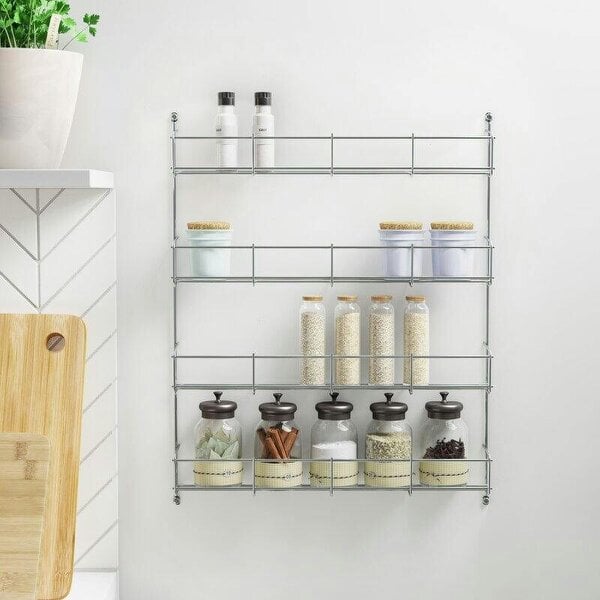 Neo Direct 4 Tier Spice Rack For Kitchen Door Cupboard or Wall