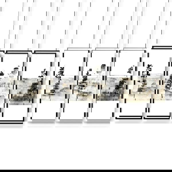 Scandinavian wall decor | set of 3 framed wall art